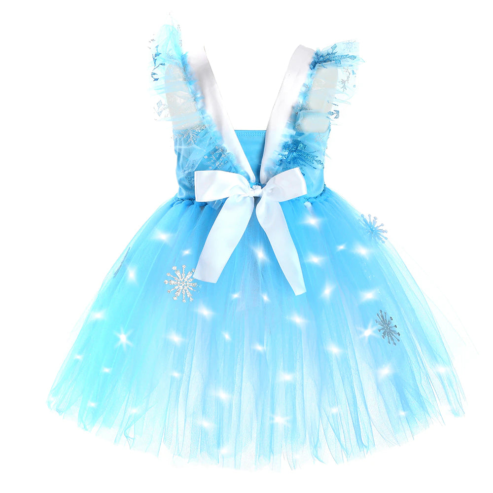 BOHOheute™ LED Elsa Prinzessin Kleid